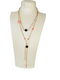 Trefle layering necklace set in gold - freshwater pearl - Cloverleaf black